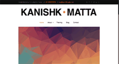 Desktop Screenshot of kanishkmatta.com