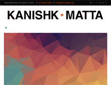 Tablet Screenshot of kanishkmatta.com
